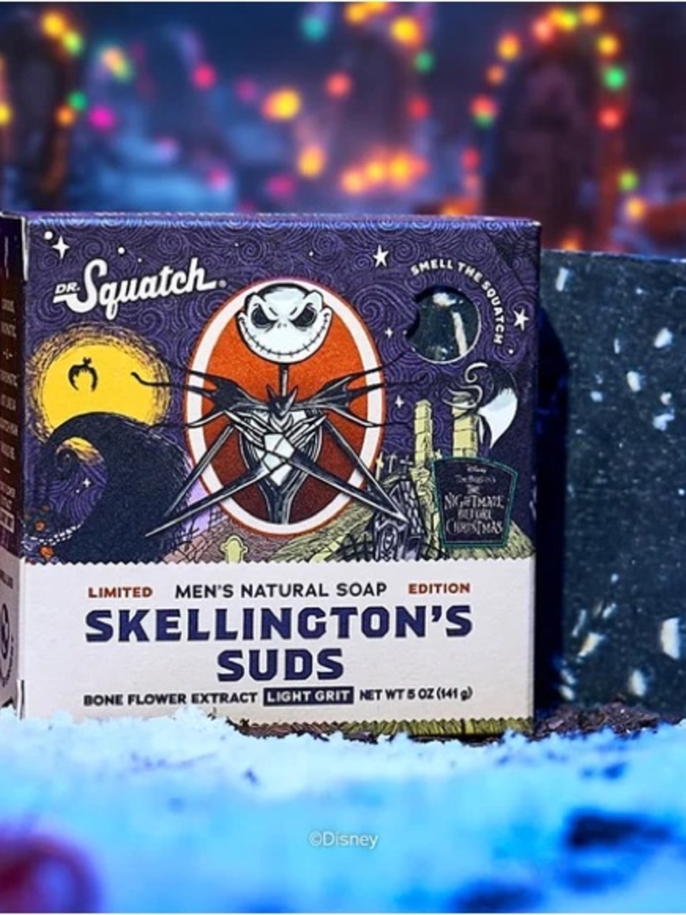 Dr. Squash Jack SKELLINGTON'S suds nightmare before Christmas soap